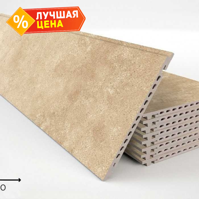 Керамогранитная плита FAVEKER GA16 для НФС, Urban Beige, 1000х400х18 мм