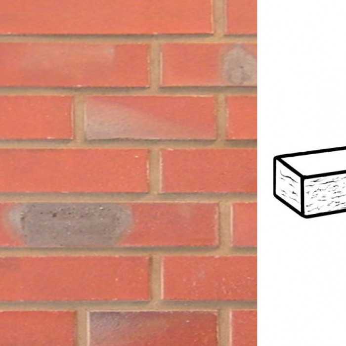 Кирпич клинкерный Muhr 03 K Naturrot Kohle рустик, 290х90х40 мм