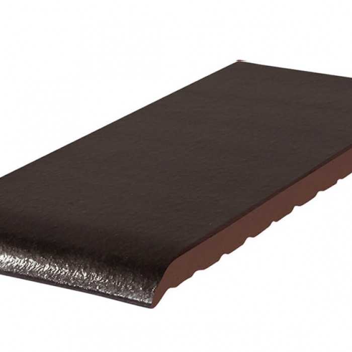 Клинкерный подоконник KING KLINKER 17 Onyx black, 310х120х15 мм